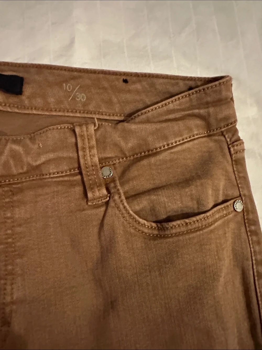 Liverpool High-Rise Ankle Skinny Jeans in Brown - Picture 6 of 9